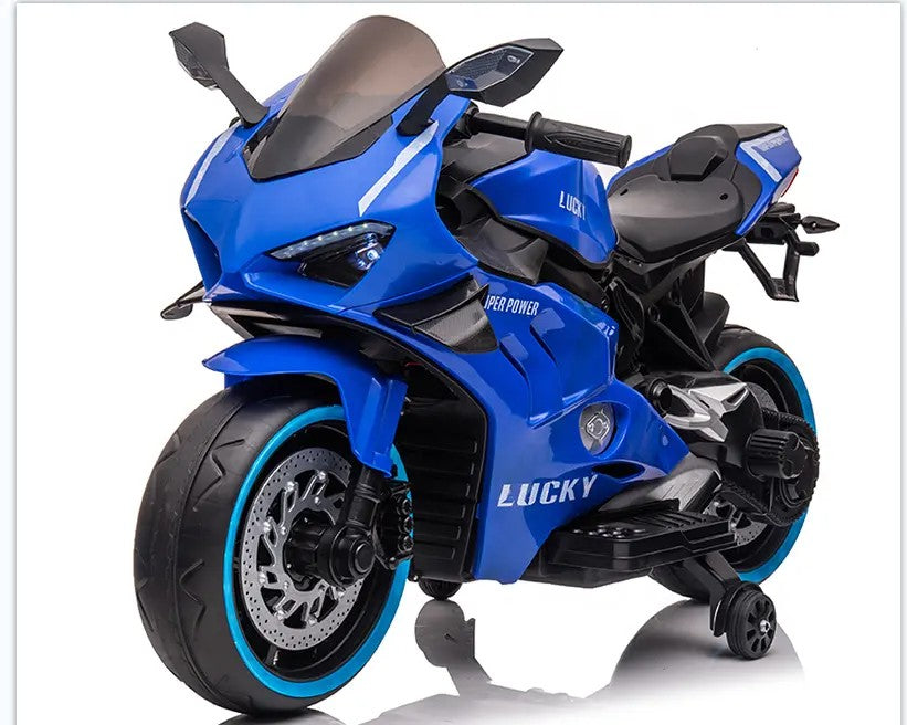 Motocicletă Electrică pentru Copii – Plimbări Pline de Energie și Distracție! Albastra🚀🏍️